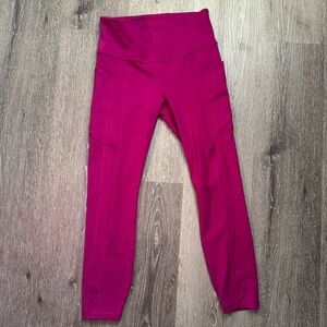 Athleta Vibrant fuschia Leggings
